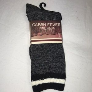 CABIN FEVER LADIES BOOT SOCKS CHAUSSONS ONE SIZE TWO PACK FREE GIFTS W ANY ORDER